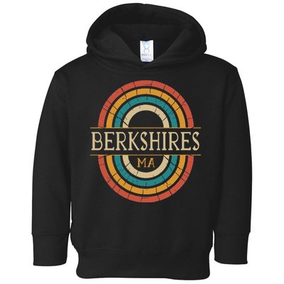 Berkshires Massachusetts Vintage Ma Retro Home State Toddler Hoodie