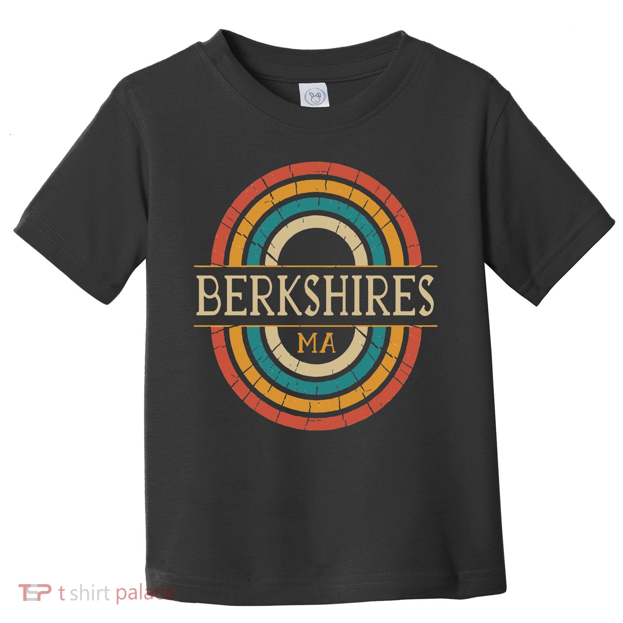 Berkshires Massachusetts Vintage Ma Retro Home State Toddler T-Shirt