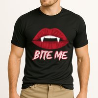 Bite Me Vampire Fangs Diy Halloween For Aspiring Dracula Funny Gift Performance Shirt