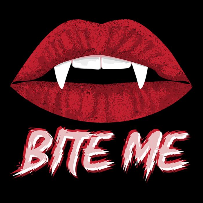 Bite Me Vampire Fangs Diy Halloween For Aspiring Dracula Funny Gift Sustainable Bucket Hat