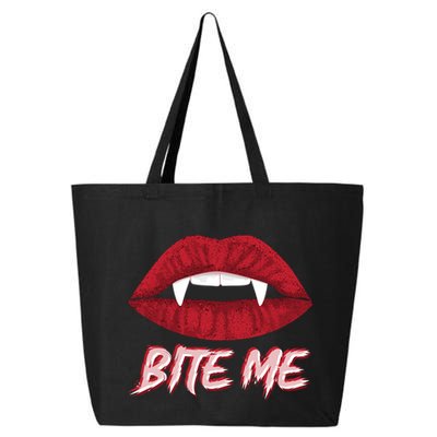 Bite Me Vampire Fangs Diy Halloween For Aspiring Dracula Funny Gift 25L Jumbo Tote