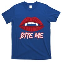 Bite Me Vampire Fangs Diy Halloween For Aspiring Dracula Funny Gift T-Shirt