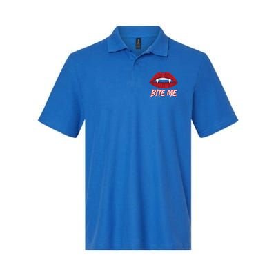 Bite Me Vampire Fangs Diy Halloween For Aspiring Dracula Funny Gift Polo