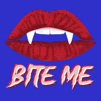 Bite Me Vampire Fangs Diy Halloween For Aspiring Dracula Funny Gift 16 in Basic Backpack