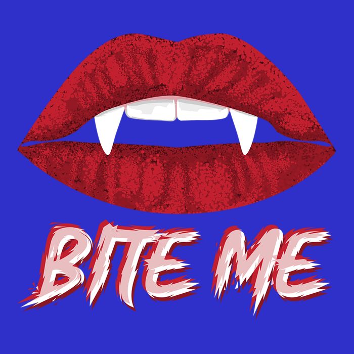 Bite Me Vampire Fangs Diy Halloween For Aspiring Dracula Funny Gift 16 in Basic Backpack