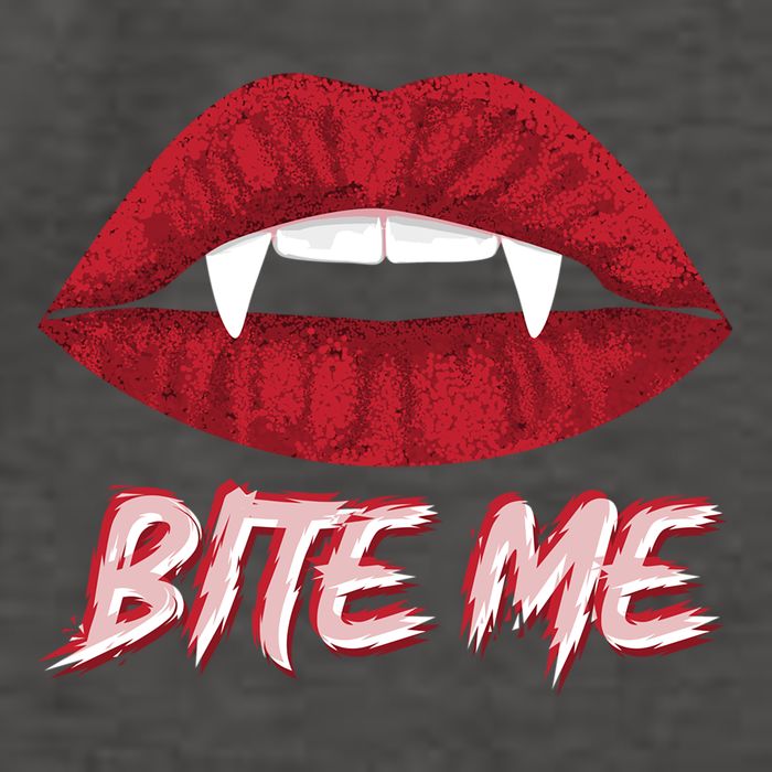 Bite Me Vampire Fangs Diy Halloween For Aspiring Dracula Funny Gift Vector Backpack