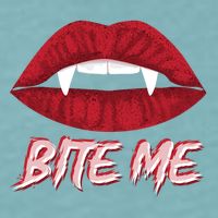 Bite Me Vampire Fangs Diy Halloween For Aspiring Dracula Funny Gift Sueded Cloud Jersey T-Shirt