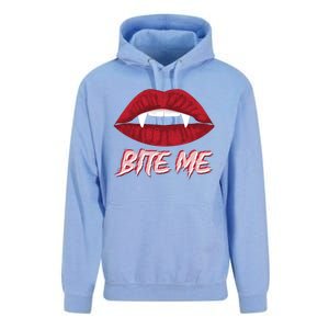 Bite Me Vampire Fangs Diy Halloween For Aspiring Dracula Funny Gift Unisex Surf Hoodie