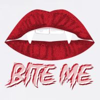 Bite Me Vampire Fangs Diy Halloween For Aspiring Dracula Funny Gift Garment-Dyed Sweatshirt