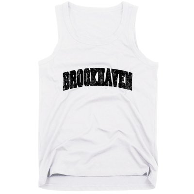 Brookhaven Mississippi Vintage Athletic Sports B&W Print Tank Top