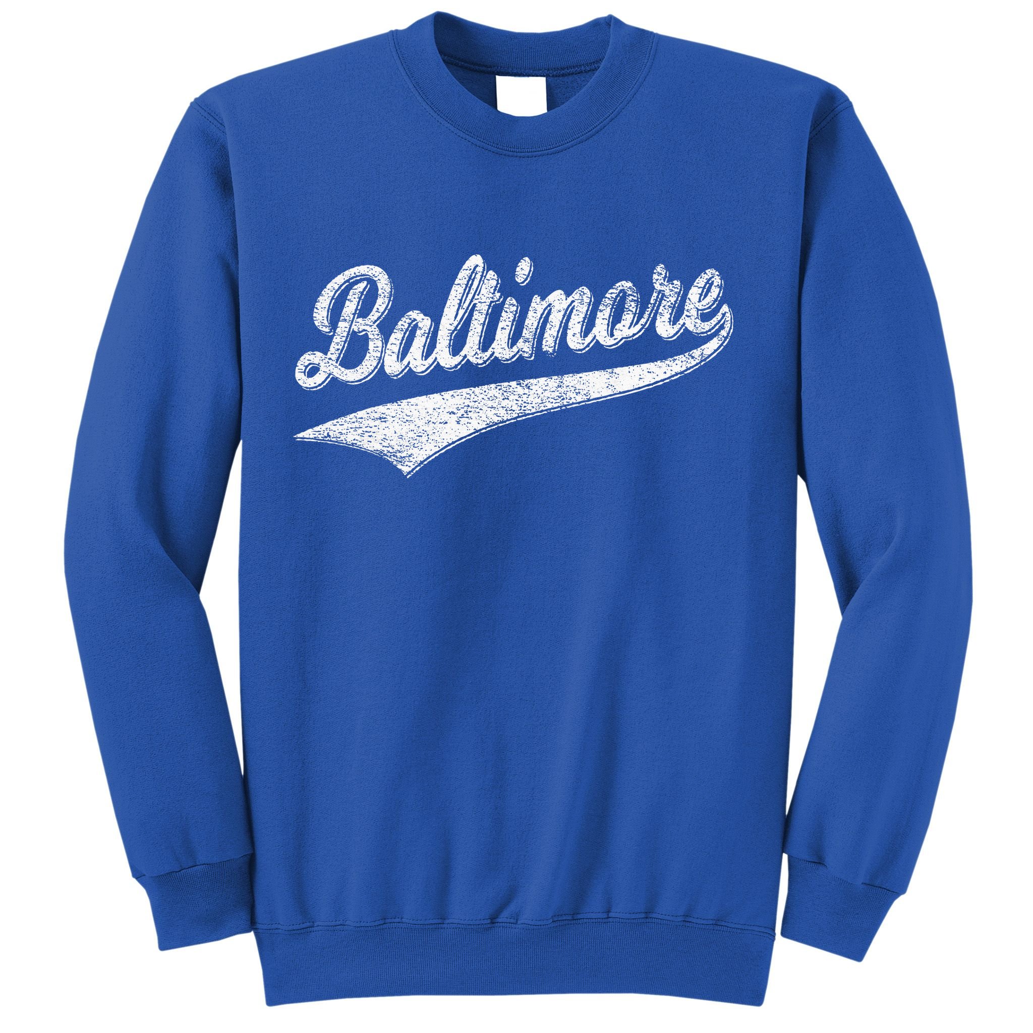 BALTIMORE MARYLAND VARSITY SCRIPT VINTAGE SPORTS Sweatshirt