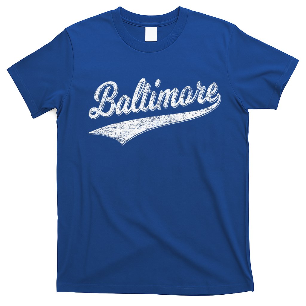 BALTIMORE MARYLAND VARSITY SCRIPT VINTAGE SPORTS T-Shirt