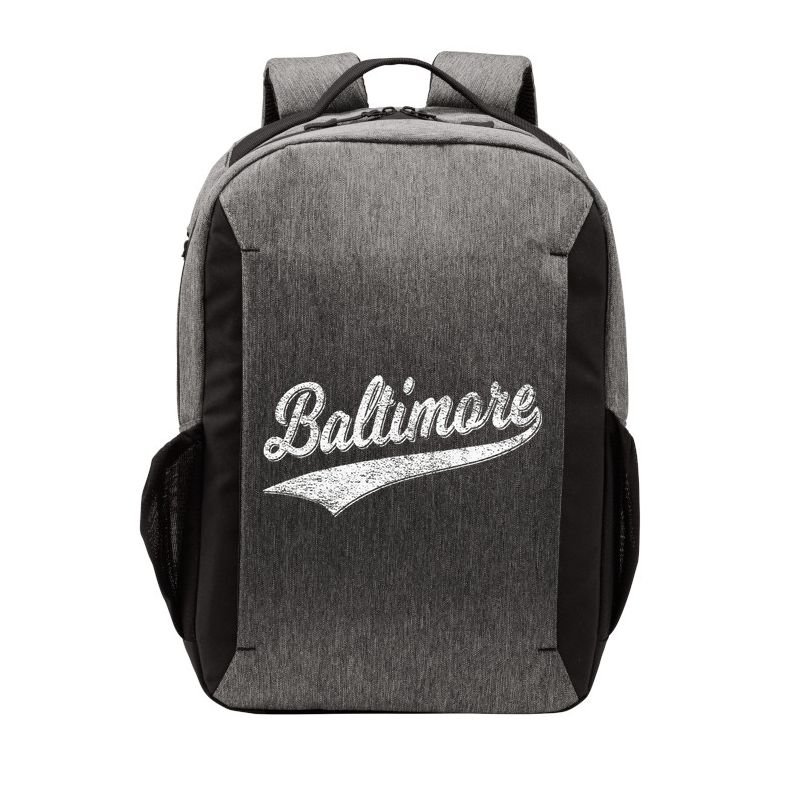 BALTIMORE MARYLAND VARSITY SCRIPT VINTAGE SPORTS Vector Backpack