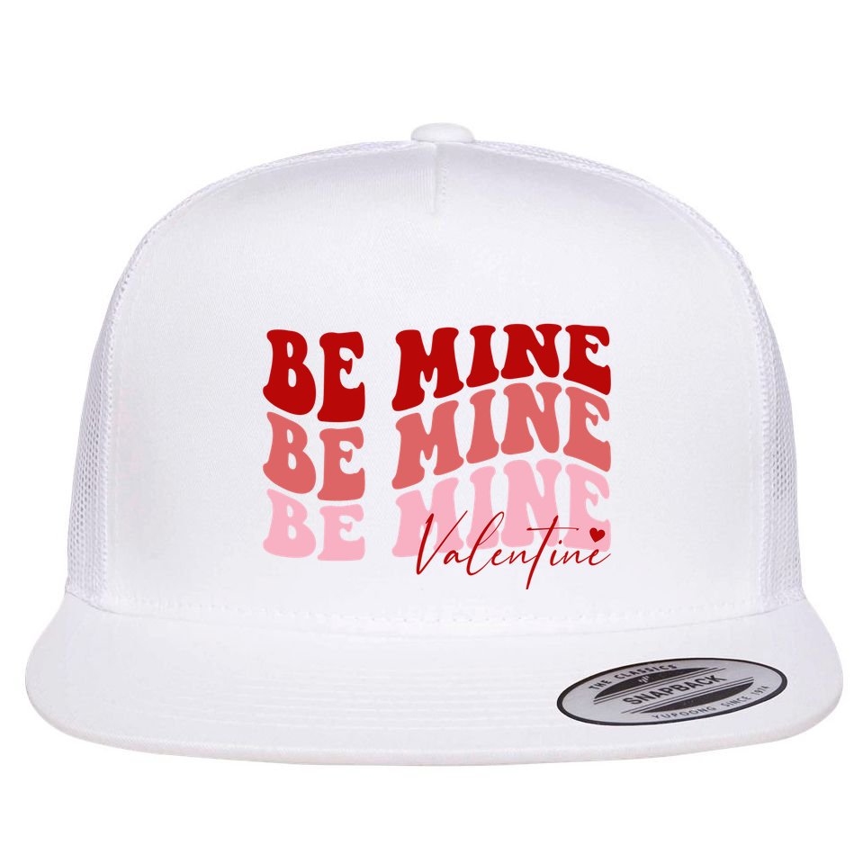 Be Mine Valentine Flat Bill Trucker Hat