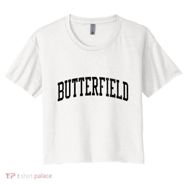 Butterfield Mo Vintage Athletic Sports Js02 Sweatshirt Crop Top