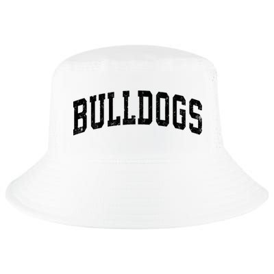 Bulldogs Mascot Vintage Athletic Sports Name Design Long Sleeve Cool Comfort Performance Bucket Hat