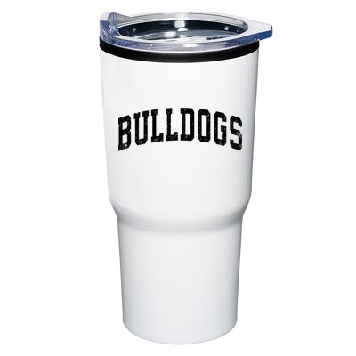 Bulldogs Mascot Vintage Athletic Sports Name Design Long Sleeve Tumbler