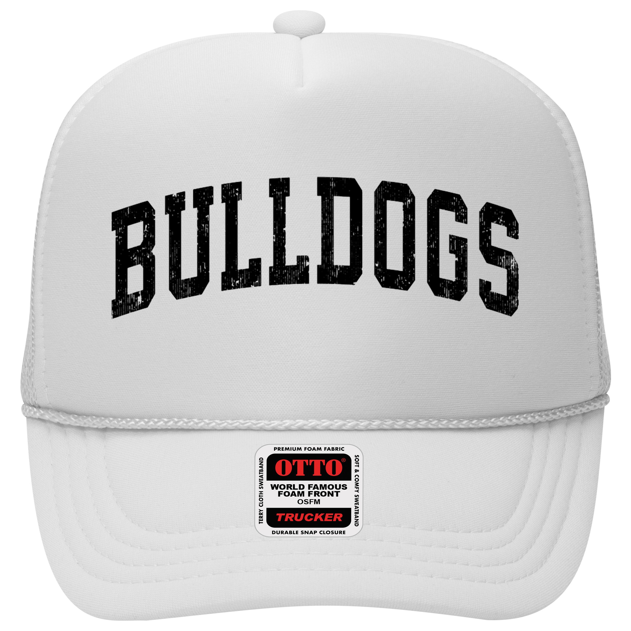 Bulldogs Mascot Vintage Athletic Sports Name Design Long Sleeve Hat