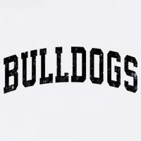 Bulldogs Mascot Vintage Athletic Sports Name Design Long Sleeve Hat
