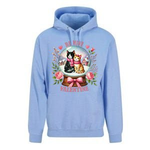 Be Mine Valentine Cute Cat Snow Globe ValentineS Day Cat Unisex Surf Hoodie