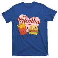 Be My Valentine L Cute Valentines Day Fries And Hamburger Gift T-Shirt