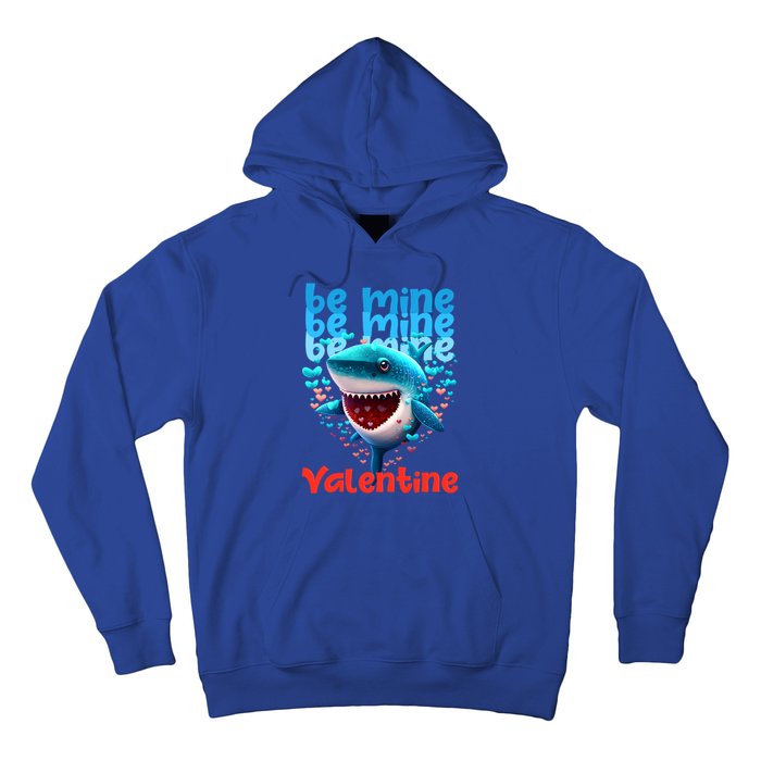 Be Mine Valentine Shark Valentine's Day Meaningful Gift Hoodie