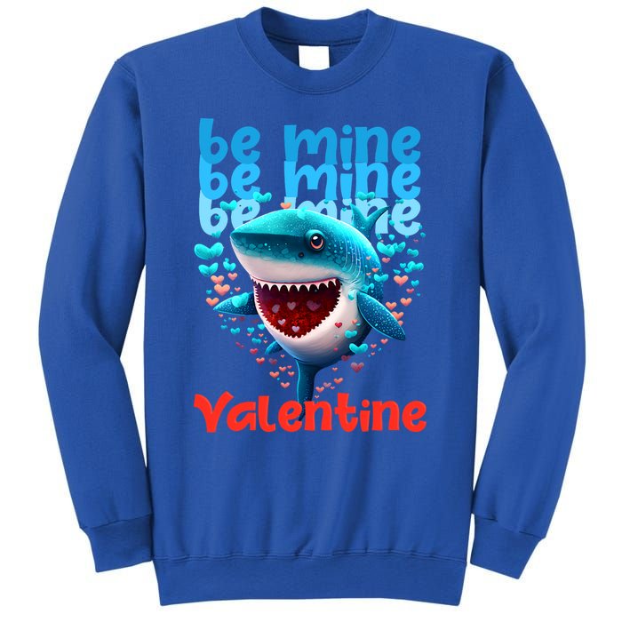 Be Mine Valentine Shark Valentine's Day Meaningful Gift Sweatshirt