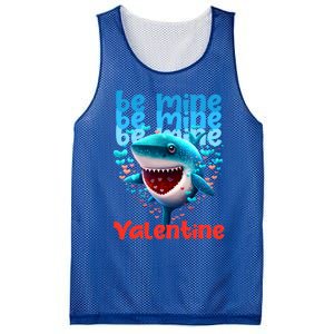 Be Mine Valentine Shark Valentine's Day Meaningful Gift Mesh Reversible Basketball Jersey Tank