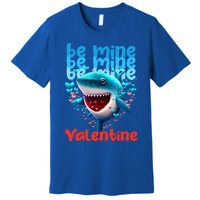 Be Mine Valentine Shark Valentine's Day Meaningful Gift Premium T-Shirt