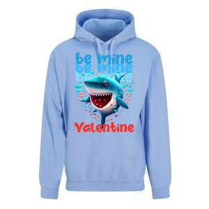 Be Mine Valentine Shark Valentine's Day Meaningful Gift Unisex Surf Hoodie