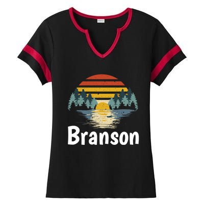 Branson Missouri Vacation Family Group Gift Great Gift Ladies Halftime Notch Neck Tee