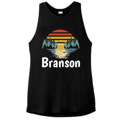 Branson Missouri Vacation Family Group Gift Great Gift Ladies PosiCharge Tri-Blend Wicking Tank