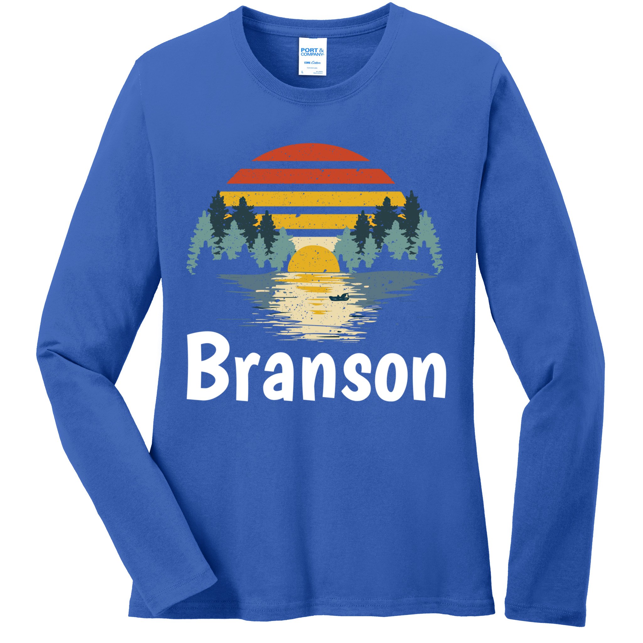 Branson Missouri Vacation Family Group Gift Great Gift Ladies Long Sleeve Shirt