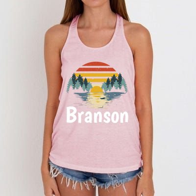 Branson Missouri Vacation Family Group Gift Great Gift Women's Knotted Racerback Tank