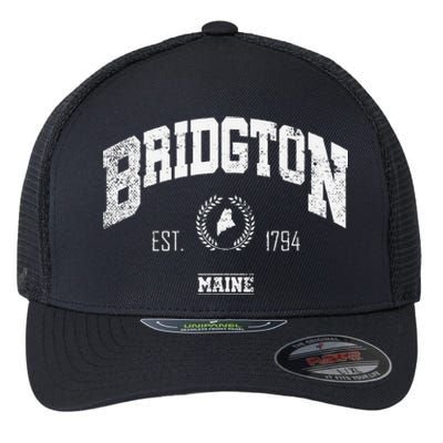 Bridgton Memaine Vintage Throwback Flexfit Unipanel Trucker Cap