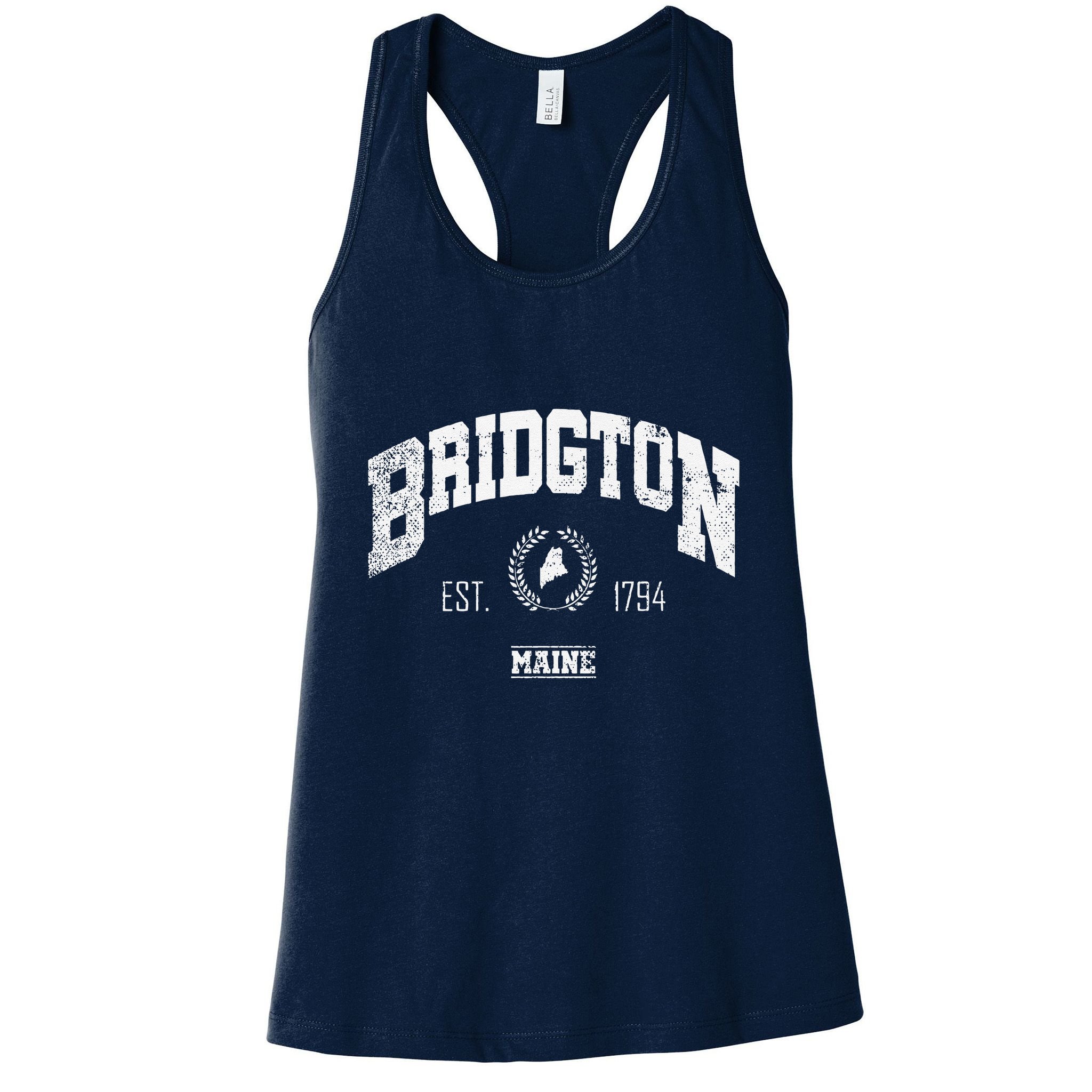 Bridgton Memaine Vintage Throwback Womens Tank Top