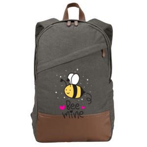 Bee Mine Valentine's Day Gift Cotton Canvas Backpack