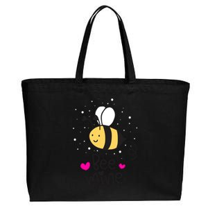 Bee Mine Valentine's Day Gift Cotton Canvas Jumbo Tote