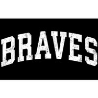 Braves Mascot Vintage Athletic Sports Name Design Gift Bumper Sticker