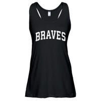 Braves Mascot Vintage Athletic Sports Name Design Gift Ladies Essential Flowy Tank