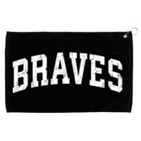 Braves Mascot Vintage Athletic Sports Name Design Gift Grommeted Golf Towel