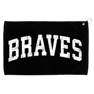 Braves Mascot Vintage Athletic Sports Name Design Gift Grommeted Golf Towel