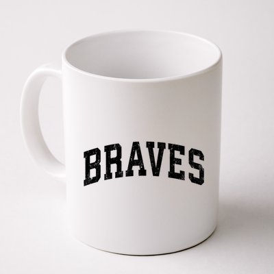 Braves Mascot Vintage Athletic Sports Name Design Gift Coffee Mug