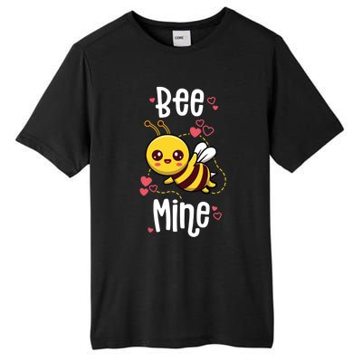 Bee Mine Valentines Day Pun Cute Bee Honey Beekeeper Funny Gift Tall Fusion ChromaSoft Performance T-Shirt