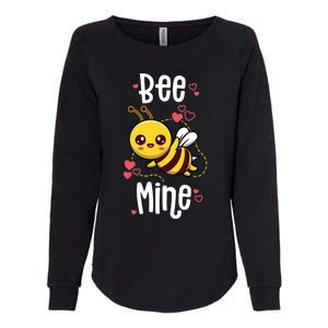 Bee Mine Valentines Day Pun Cute Bee Honey Beekeeper Funny Gift Womens California Wash Sweatshirt