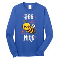 Bee Mine Valentines Day Pun Cute Bee Honey Beekeeper Funny Gift Long Sleeve Shirt