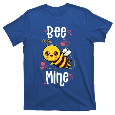 Bee Mine Valentines Day Pun Cute Bee Honey Beekeeper Funny Gift T-Shirt