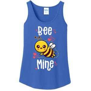 Bee Mine Valentines Day Pun Cute Bee Honey Beekeeper Funny Gift Ladies Essential Tank