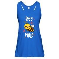 Bee Mine Valentines Day Pun Cute Bee Honey Beekeeper Funny Gift Ladies Essential Flowy Tank