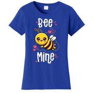 Bee Mine Valentines Day Pun Cute Bee Honey Beekeeper Funny Gift Women's T-Shirt